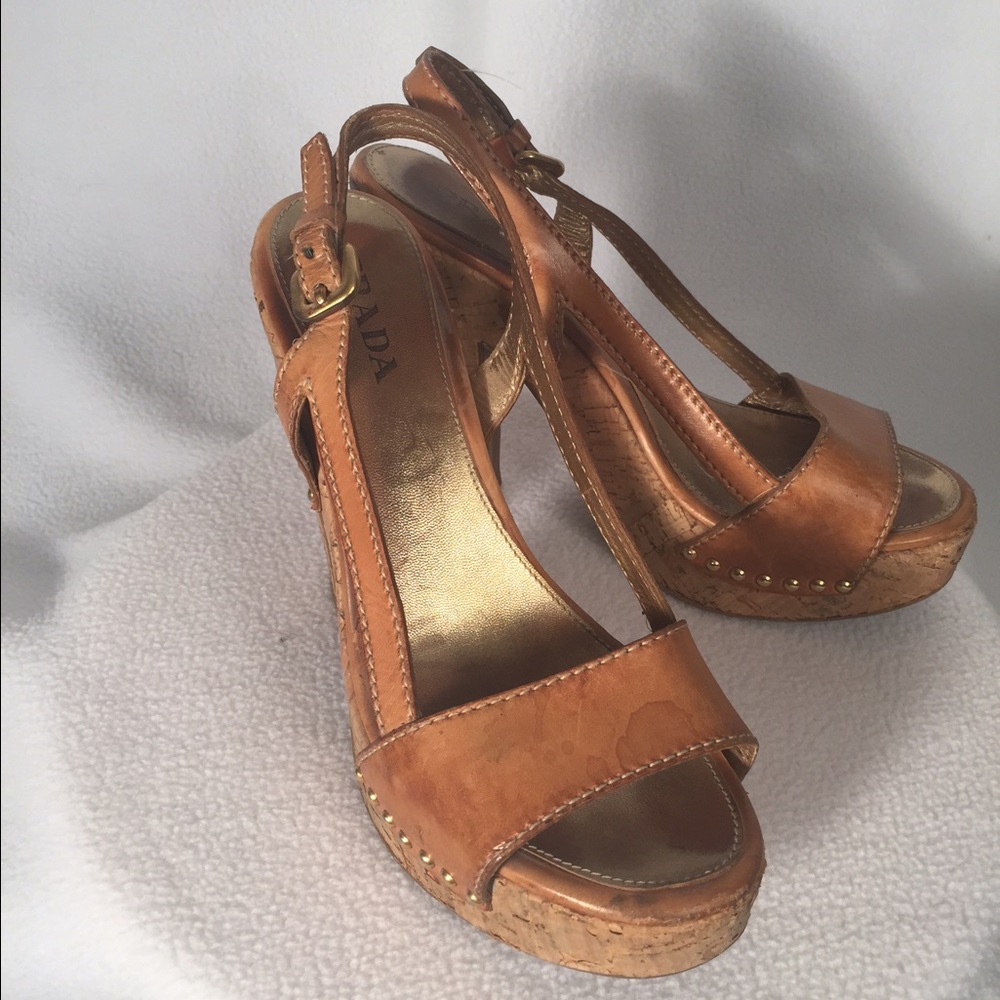 Prada Cork Heels